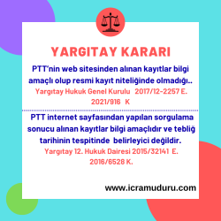 ptt sorgulama sonucu resmi nitelik taşımaz