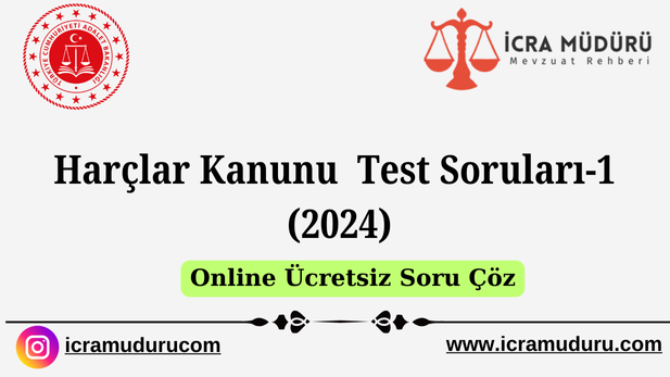 Harçlar Kanunu Test Soruları 1