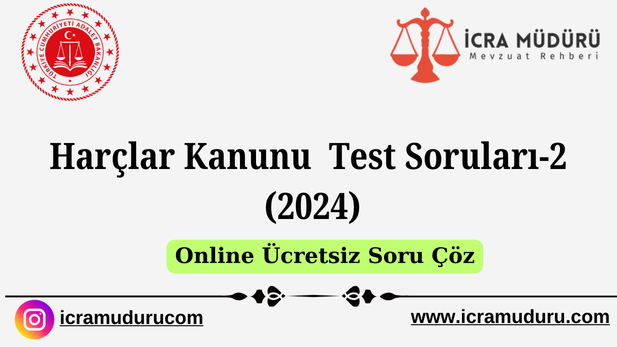 Harçlar Kanunu Test Soruları