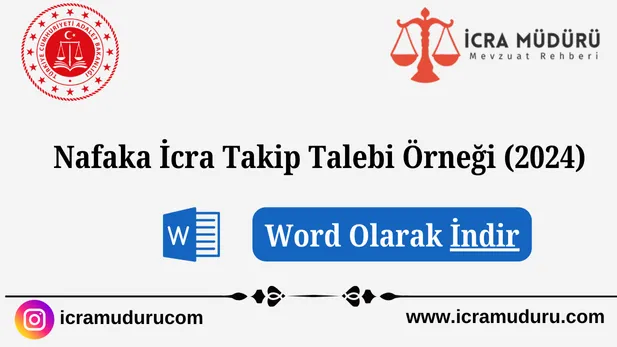 Nafaka İcra Takip Talebi Örneği- Word Olarak İndir