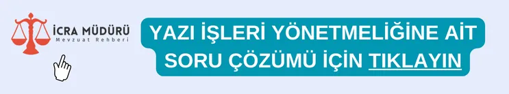 Adli Yargı Yazı İşleri Yönetmeliği Test Soruları