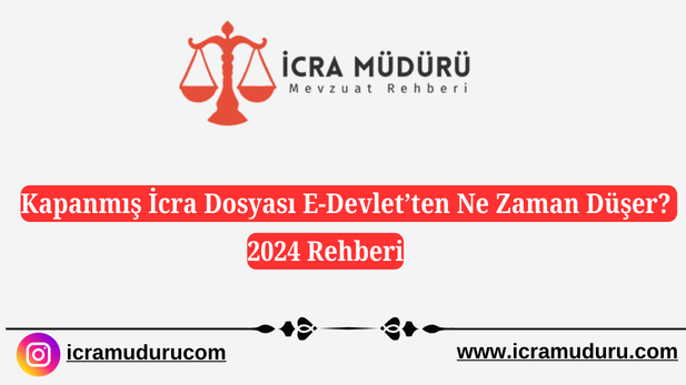 Kapanmış İcra Dosyası E-Devlet’ten Ne Zaman Düşer?