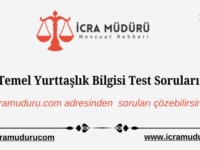 Temel Yurttaşlık Bilgisi Test Soruları