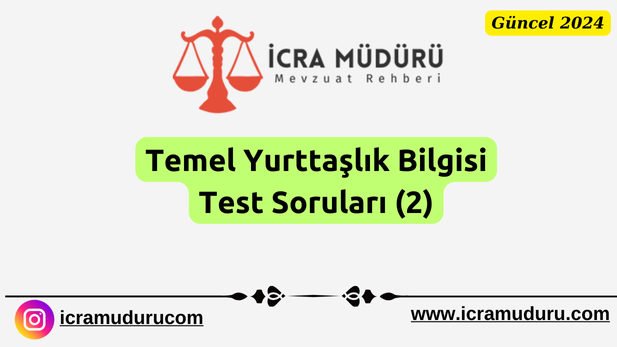 Temel Yurttaşlık Bilgisi Test Soruları