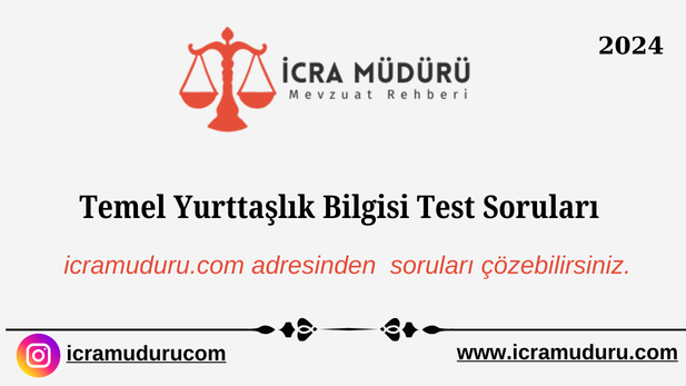 Temel Yurttaşlık Bilgisi Test Soruları Online Çöz