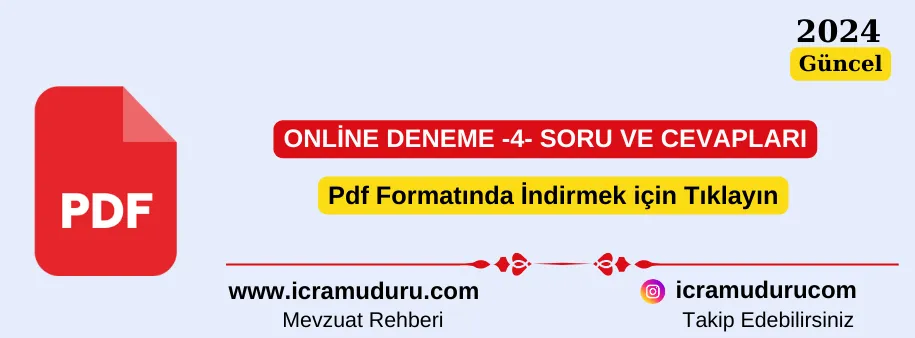 20 Kasım 2024 Deneme Soru ve Cevaplar