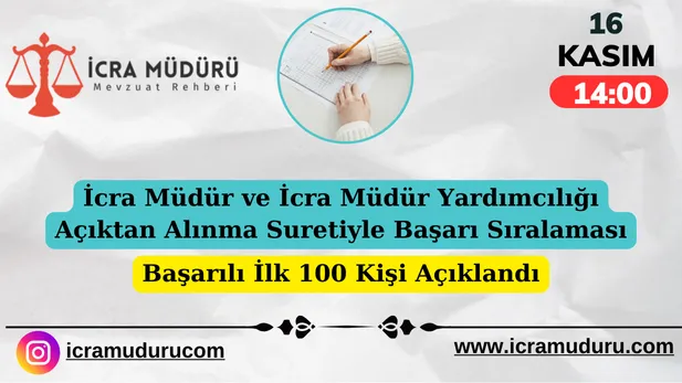 Açıktan Alınma Suretiyle Deneme Sınavı Başarı Sıralaması Açıklandı