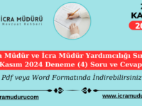 20 Kasım 2024 Deneme Soru ve Cevapları