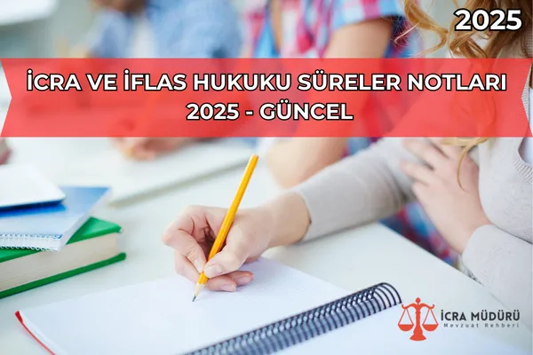 İcra ve İflas Hukuku Süreler Notları (2025 Güncel) – İcra Müdürü – Maaş, Sınav Rehberi, Minibüs Saatleri ve Aktüel Ürünler İcra ve İflas Hukuku Süreler Notları (2025 Güncel)