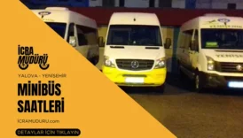 Yalova Yenişehir Minibüs Saatleri 2025 – Güncel Seferler ve Ücretler