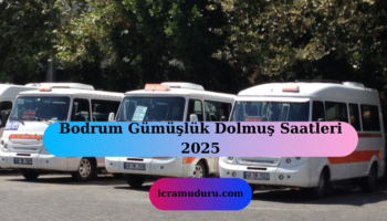 Bodrum Gümüşlük Dolmuş Saatleri 2025