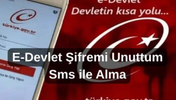 E-Devlet Şifremi Unuttum Sms ile Alma