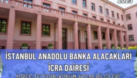 İstanbul Anadolu Banka Alacakları İcra Dairesi Bilgileri 2025