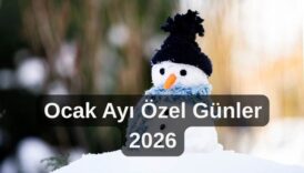 ocak ayı özel günler 2026