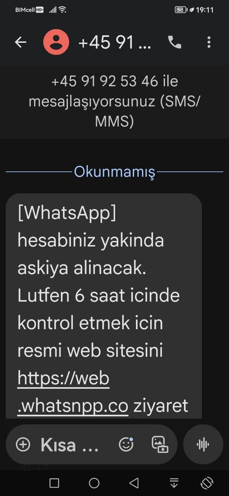 whatsapp hesabınız askıya alınacak mesajı sahte giriş bağlantısı örneği – İcra Müdürü – Maaş, Sınav Rehberi, Minibüs Saatleri ve Aktüel Ürünler whatsapp hesabınız askıya alınacak mesajı sahte giriş bağlantısı örneği
